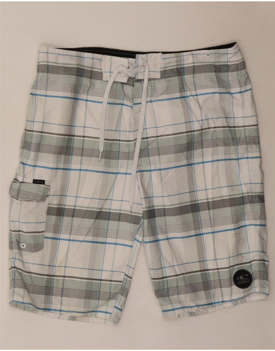 O'Neill Badeshorts til mænd Medium hvid ternet polyester