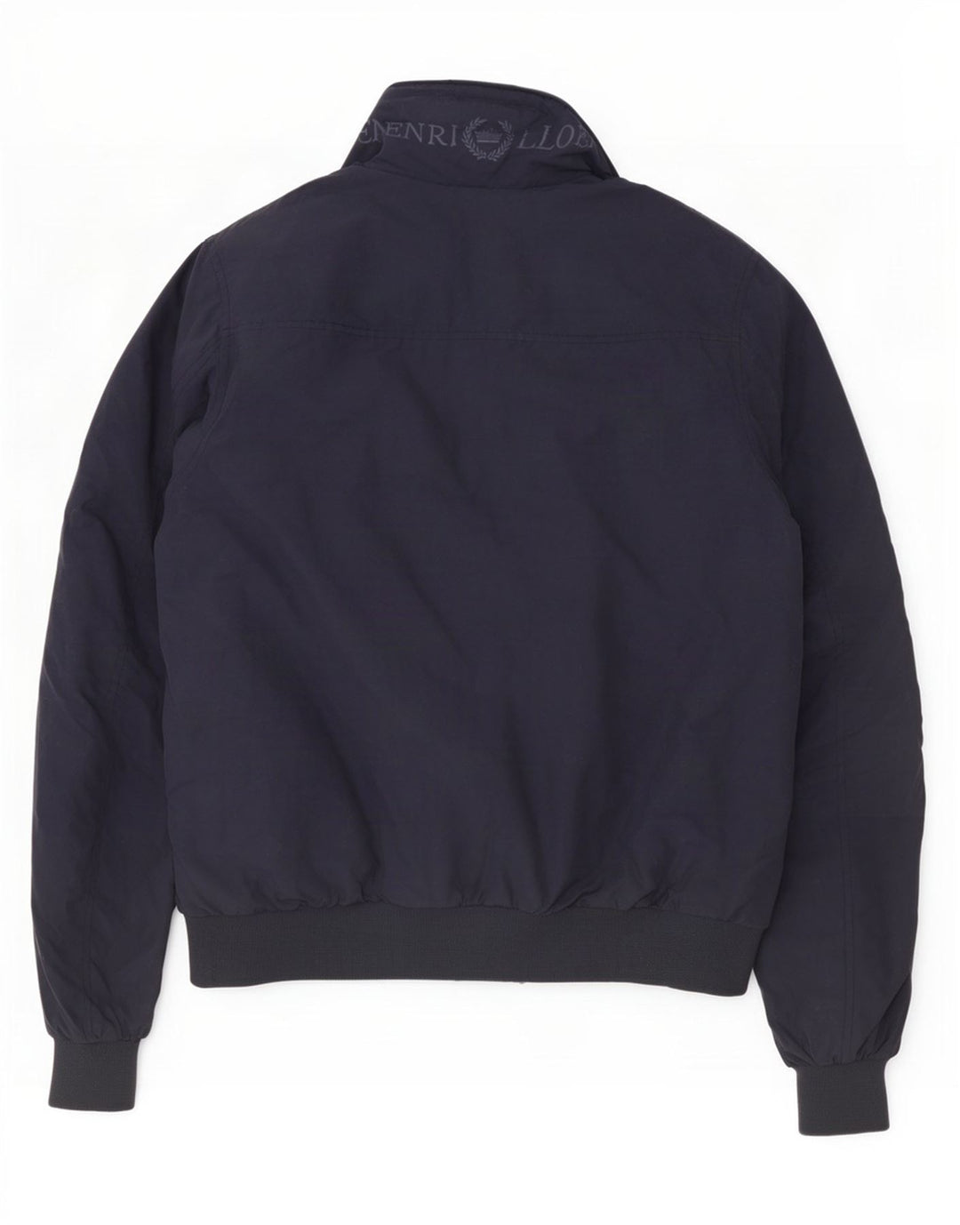 Henri Lloyd Herre Graphic Bomber Jacket UK 40 Large Navy Blue Nylon