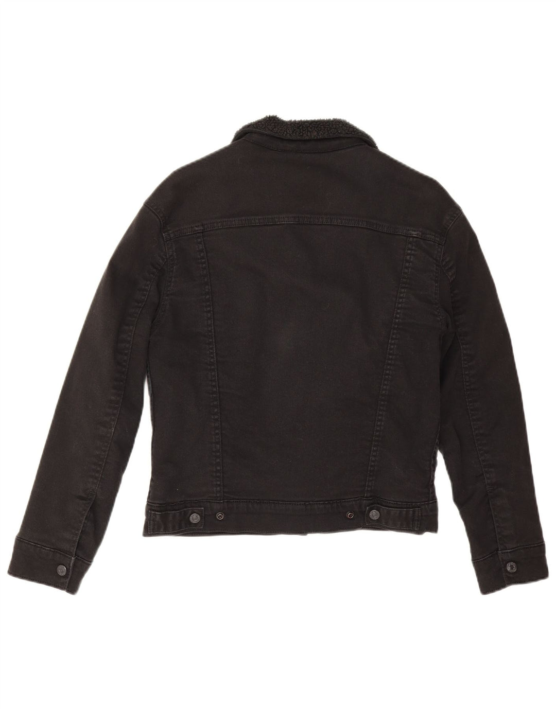 Levi's Sherpa denimjakke til kvinder, UK 6 XS Sort bomuld