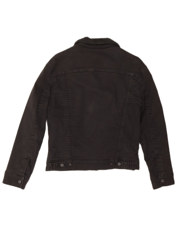 Levi's Sherpa denimjakke til kvinder, UK 6 XS Sort bomuld