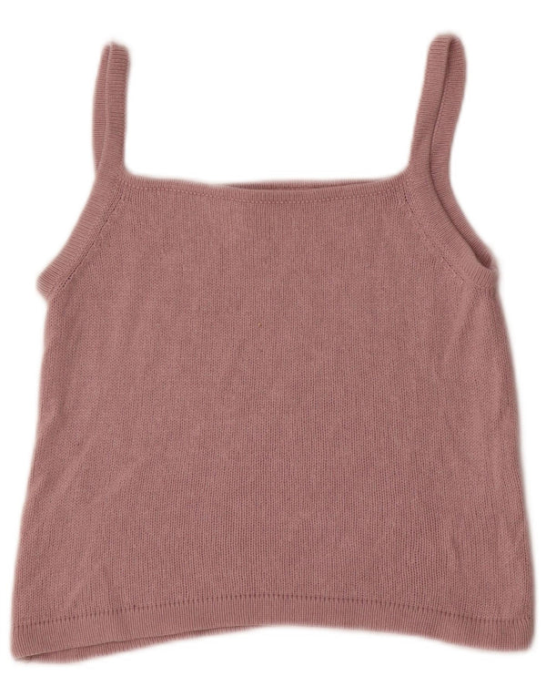 Marella Dame Crop Cami Top UK 12 Medium Pink Silke