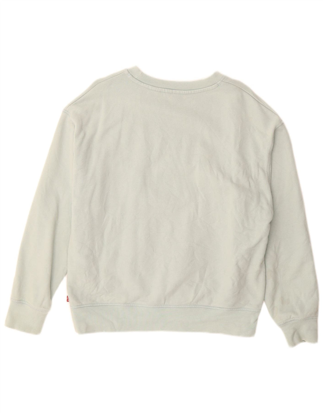 Levi's Dame grafisk sweatshirt Jumper UK 14 Medium turkis bomuld