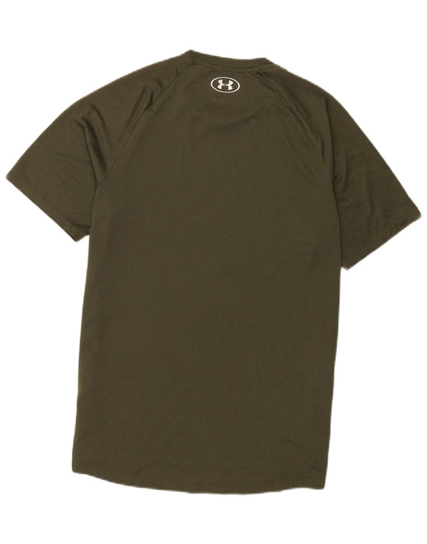 Under Armour Herre T-Shirt Top Medium Khaki Polyester