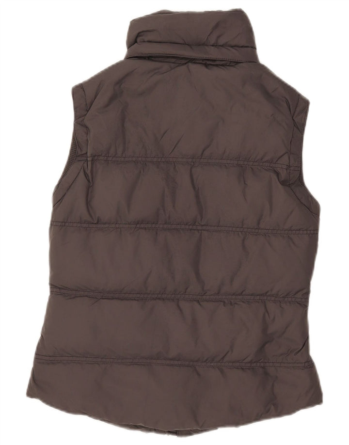 JACK WILLS Dame Polstret Gilet UK 8 Small Grå Nylon