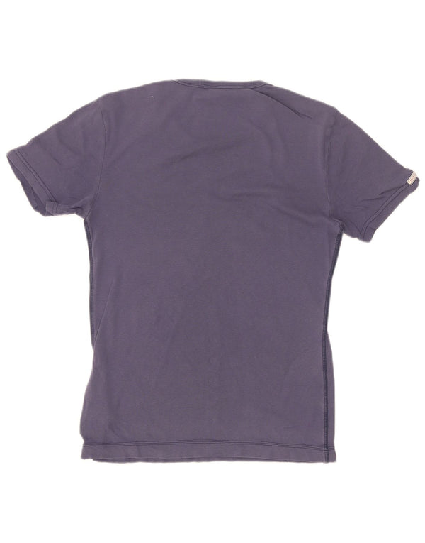 G-Star Dame Grafisk T-Shirt Top UK 10 Lille Lilla Bomuld
