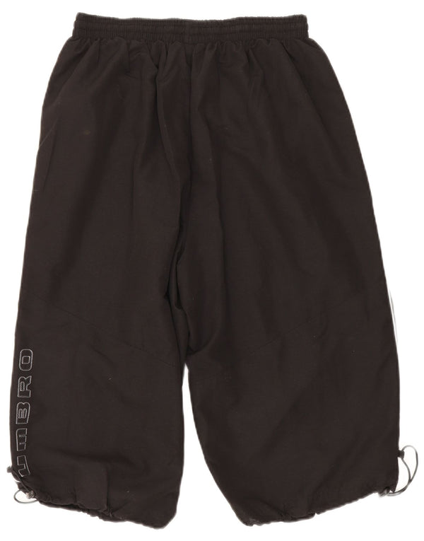 Umbro Herre Graphic Bermuda Sport Shorts Large Sort Polyester