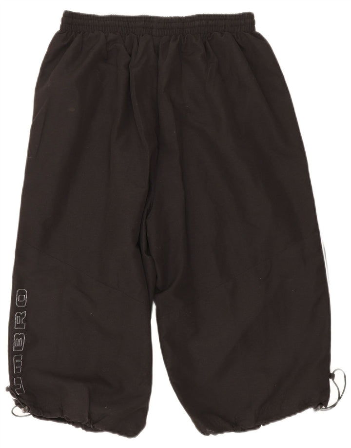 Umbro Herre Graphic Bermuda Sport Shorts Large Sort Polyester