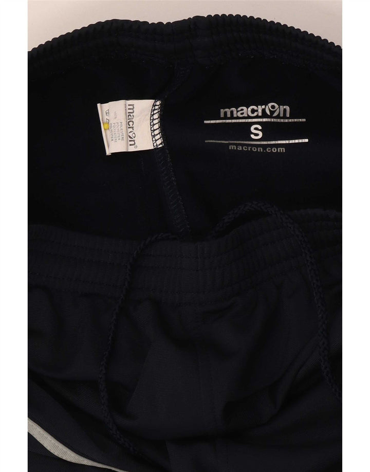 Macron Graphic Tracksuit Bukser til kvinder Joggers UK 8 Small Navy Blue