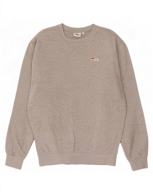 Fila Sweatshirt til mænd, lille grå flækket bomuld