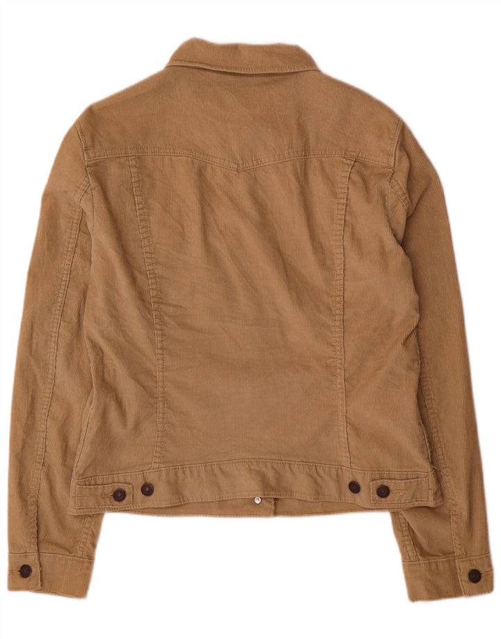 LEVI'S Damefløjlsjakke UK 16 Stor Beige Bomuld