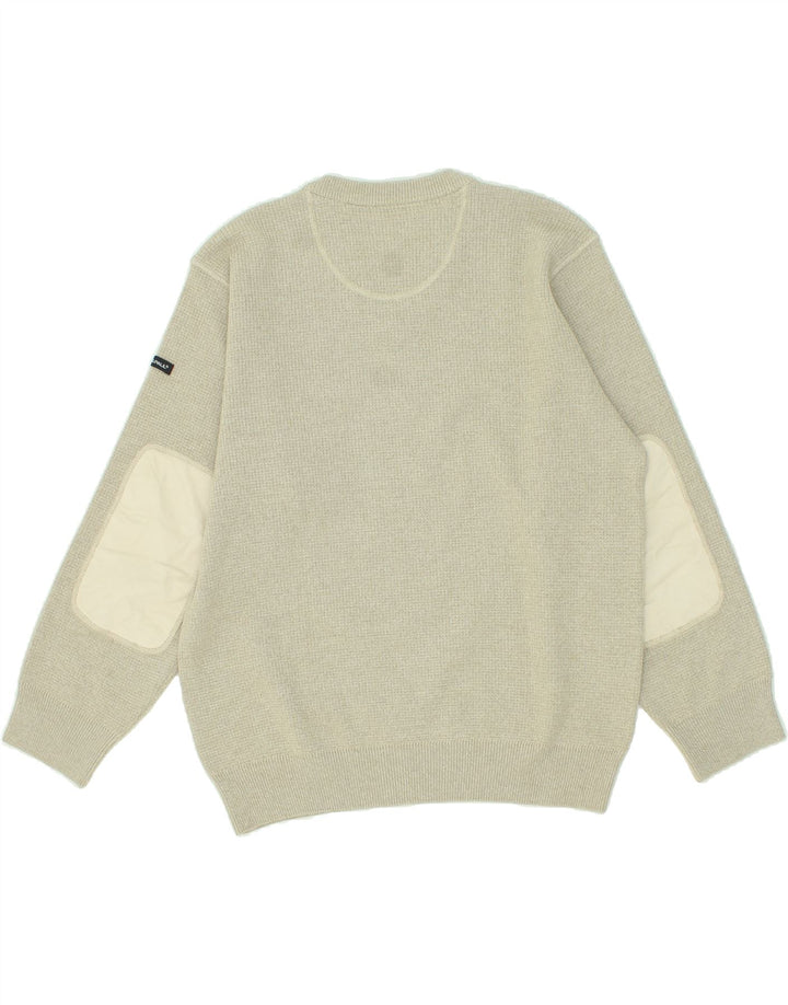 PETER & PAUL Womens V-Neck Jumper Sweater UK 16 Large Beige Wool Vintage Peter & Paul and Second-Hand Peter & Paul from Messina Hembry 