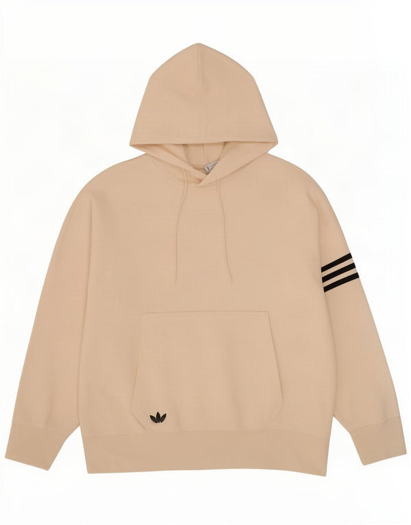 Adidas Herre Loose Fit Hoodie Jumper Medium Beige Bomuld