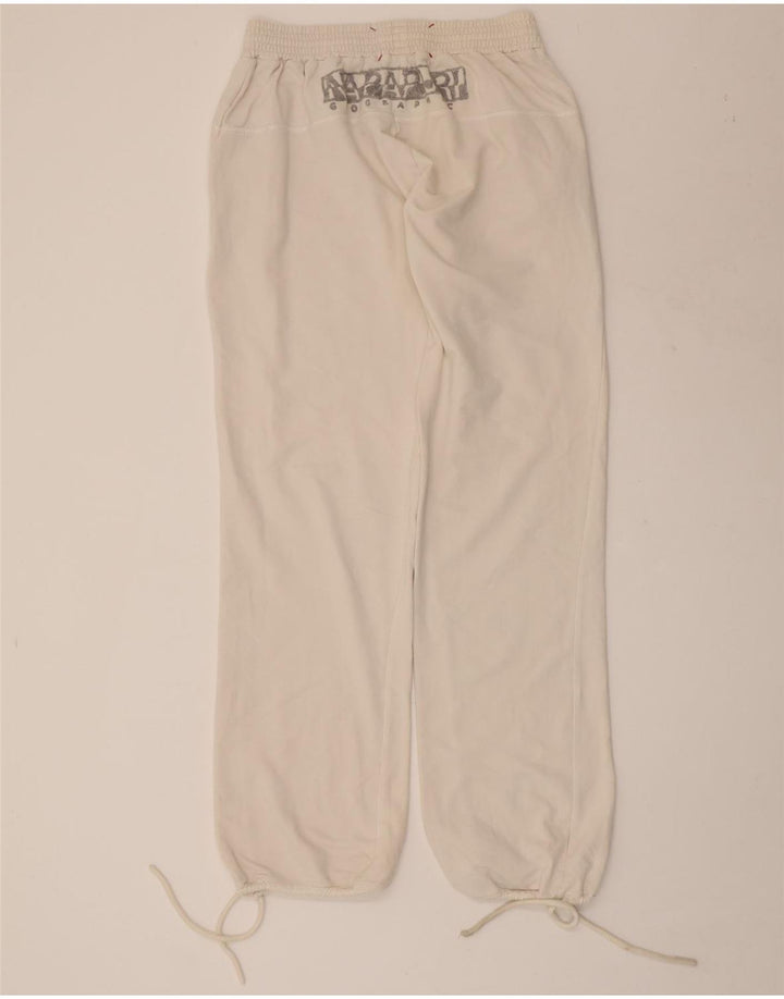 NAPAPIJRI Grafisk træningsdragtbukser til kvinder Joggers UK 12 Medium White