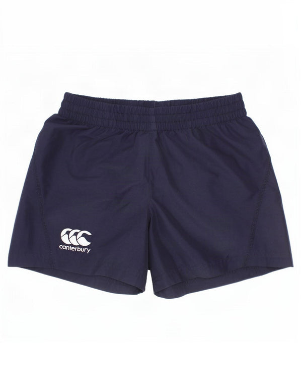 Canterbury Boys Sports Shorts 3-4 år Small Navy Blue Polyester