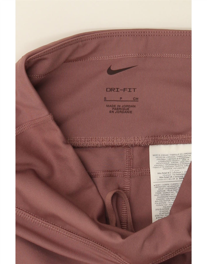NIKE Womens Dri Fit Leggings UK 10 Small  Pink Polyester Vintage Nike and Second-Hand Nike from Messina Hembry 