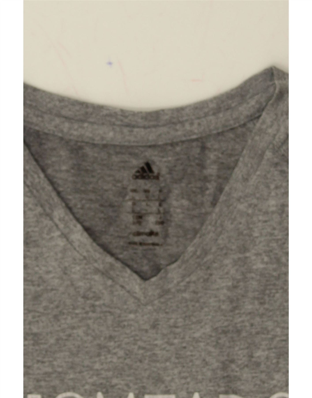 ADIDAS Womens Climalite Graphic Top Long Sleeve UK 16 Large Grey Polyester Vintage Adidas and Second-Hand Adidas from Messina Hembry 