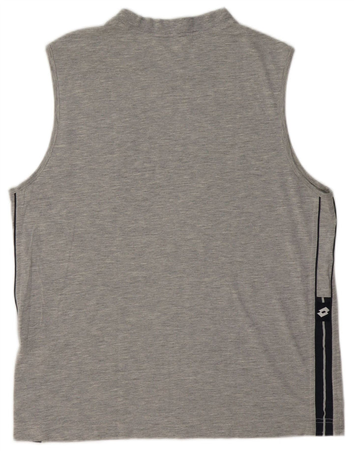 Lotto Herrevest Top Medium Grey Flecked Bomuld