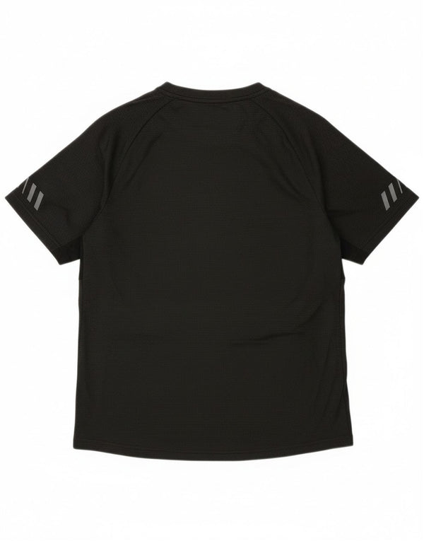 Russell Athletic Boys T-shirt top 14-15 år XL sort stribet polyester