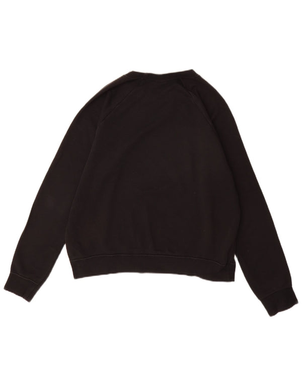 NIKE Sweatshirt Jumper UK 14 Medium Sort Bomuld