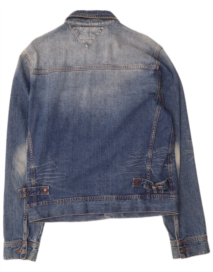 Tommy Hilfiger Dame denimjakke UK 16 Stor Blå Bomuld