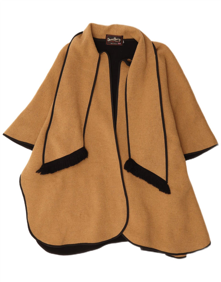 David Barry Dame Poncho Coat One Size Beige