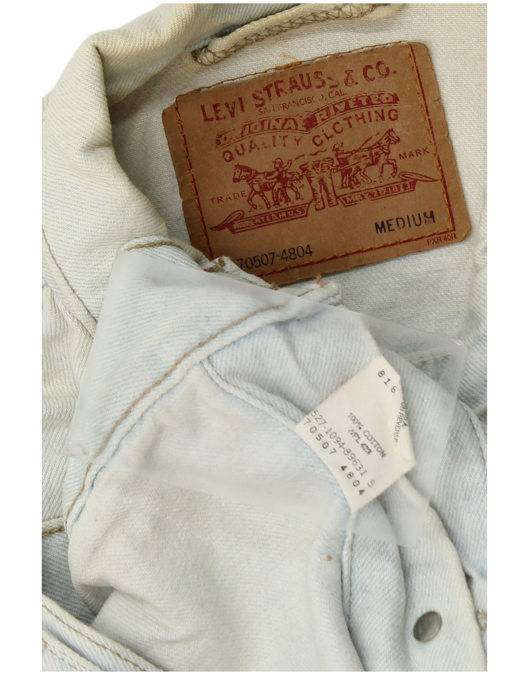 Levi's Herre denimjakke UK 38 Medium Blue Cotton