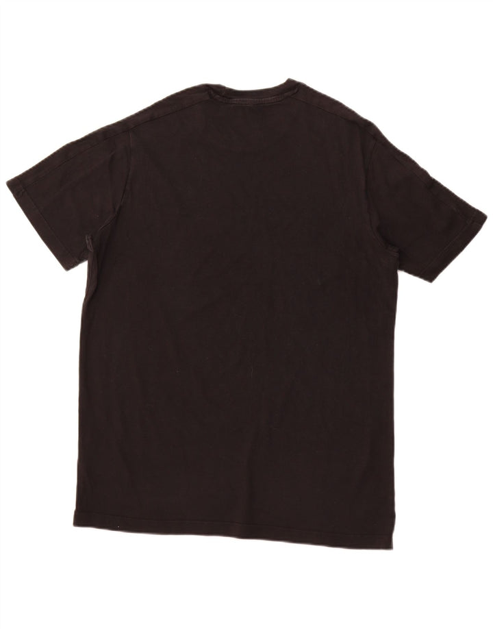 ADIDAS Herre T-Shirt Top Medium Sort Bomuld