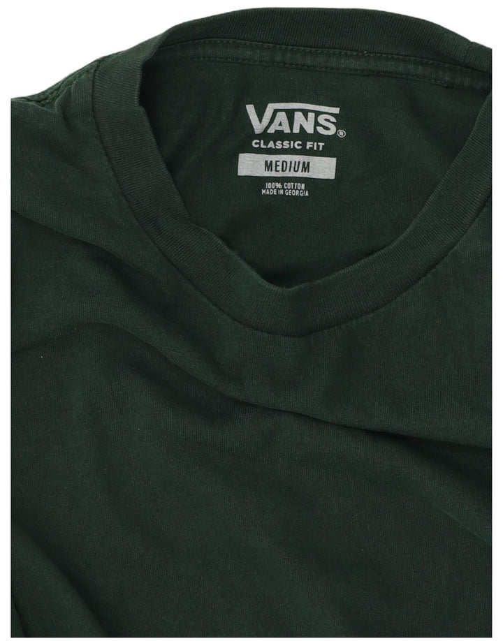 Vans Herre Classic Fit T-Shirt Top Medium Grøn Bomuld
