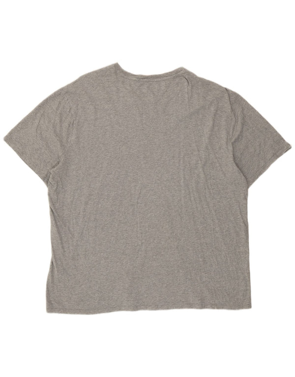 Tommy Hilfiger Herre T-Shirt Top 2XL Grå Bomuld