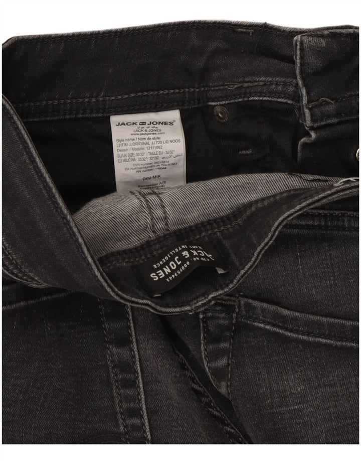 Jack & Jones Herre Tim Slim Jeans W32 L32 Sort Bomuld