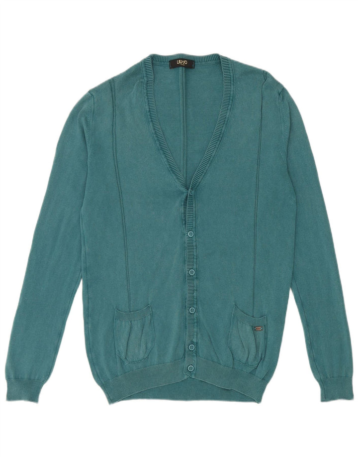 Liu Jo Herre cardigan sweater Medium Blue Bomuld