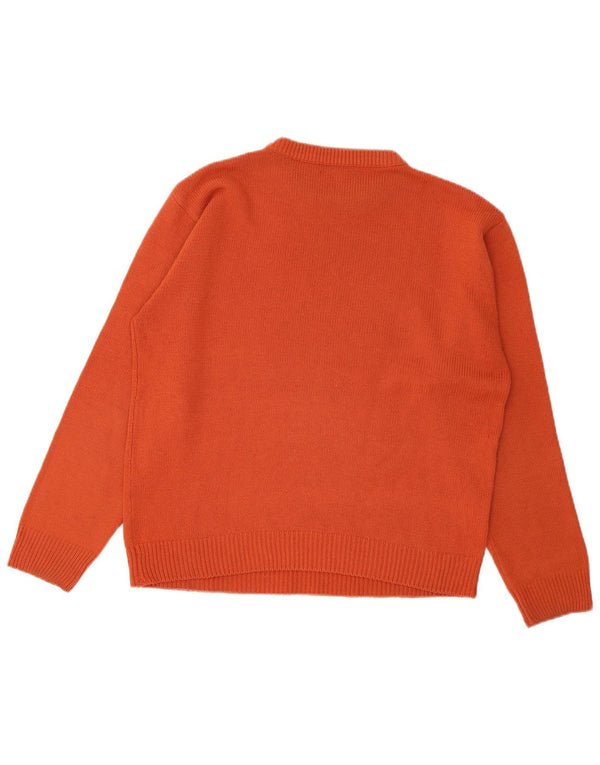 Tommy Hilfiger Herre Crew Neck Jumper Sweater Stor Orange Akryl