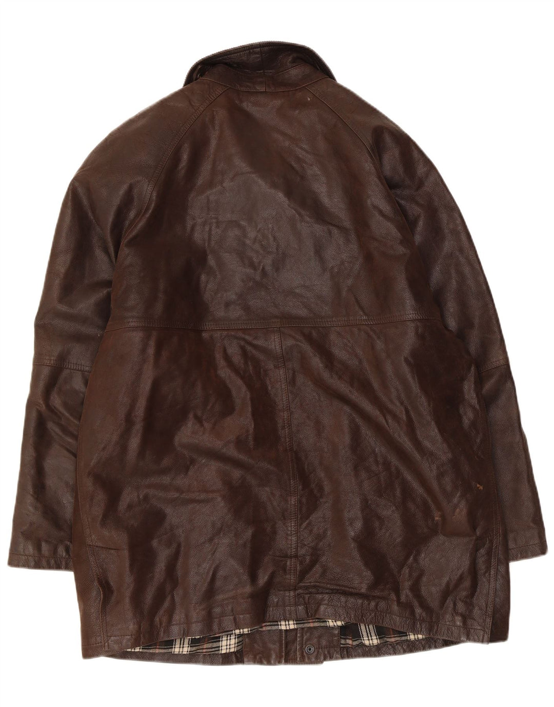 Vintage herre læderjakke IT 50 Stor brunt læder