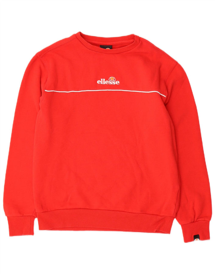 Ellesse Herre Grafisk Sweatshirt Jumper Medium Rød Bomuld Sports