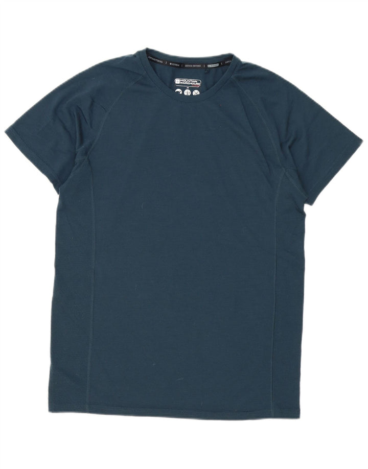 Mountain Warehouse Herre T-Shirt Top Medium Navy Blue Polyester