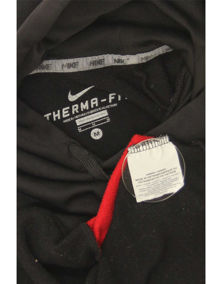 Nike Dame Hættetrøje UK 14 Medium Sort Colourblock Polyester