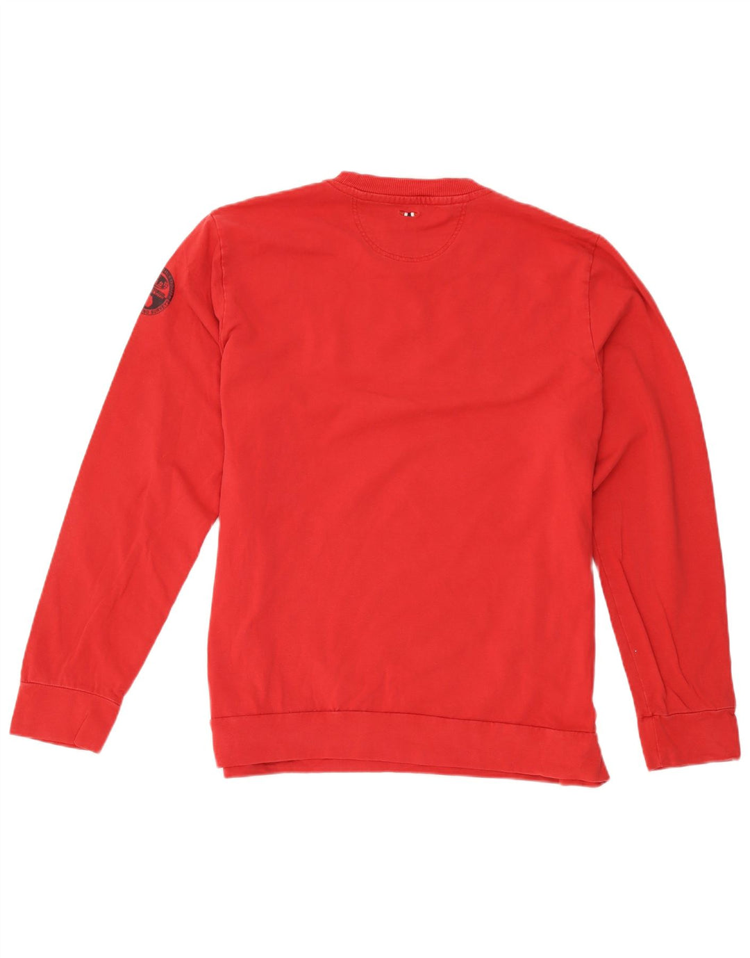 Napapijri Herre Grafisk Sweatshirt Jumper 2XL Rød Colourblock