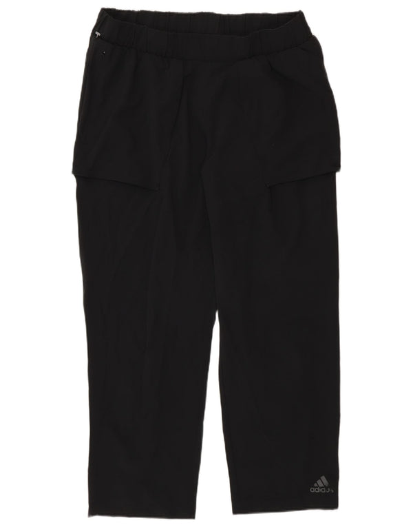 Adidas Womens Crop træningsdragt Bukser UK 12/14 Medium Black Sports