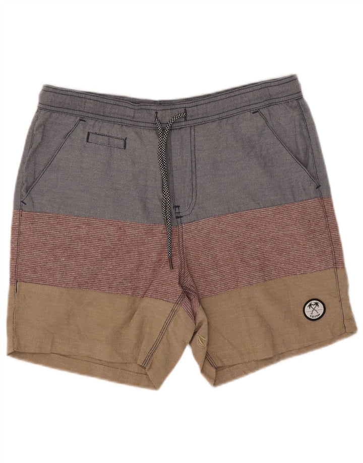 Volcom Herre Casual Shorts W32 Medium Flerfarvet Colourblock Bomuld