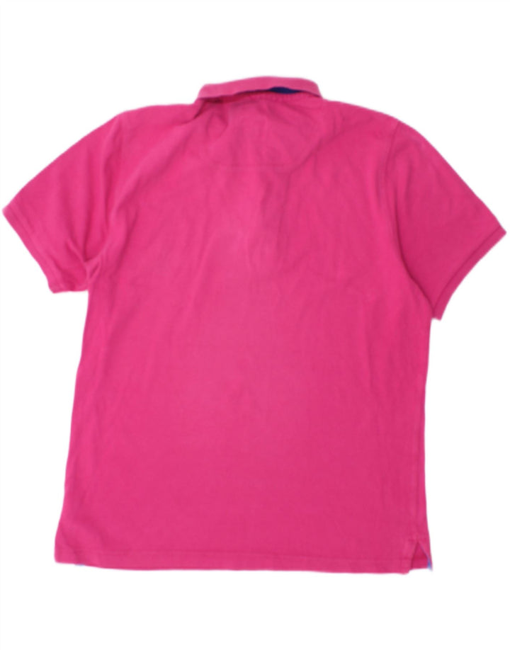 JOULES Herre Classic Fit Polo Shirt Medium Pink Bomuld
