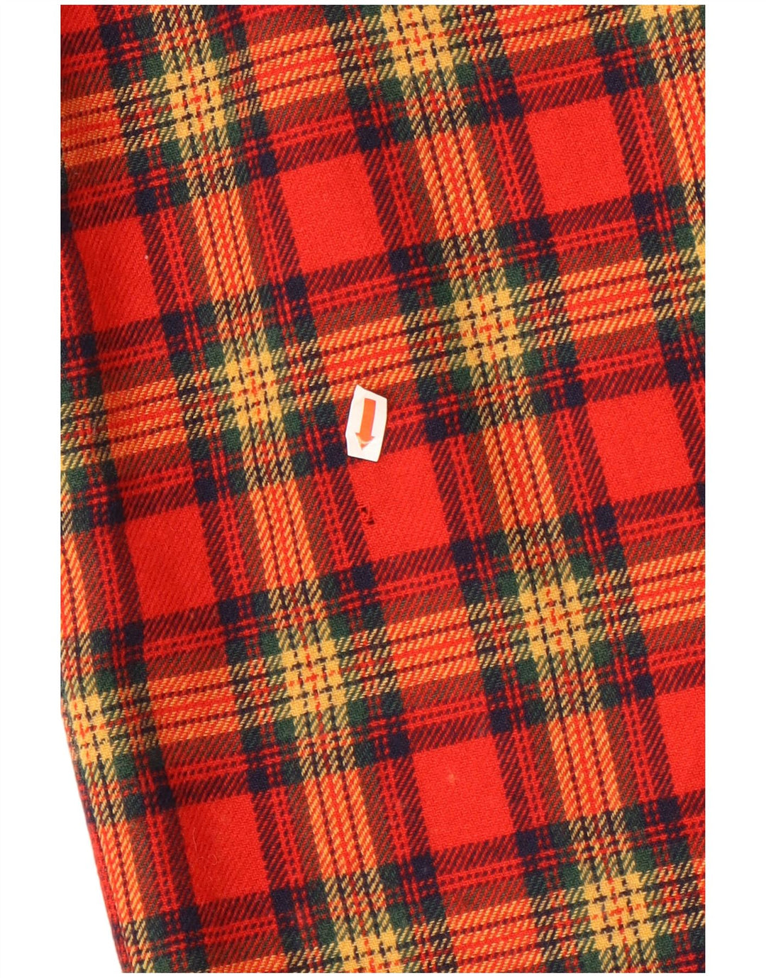 Vintage dame mini nederdel W25 XS rød plaid