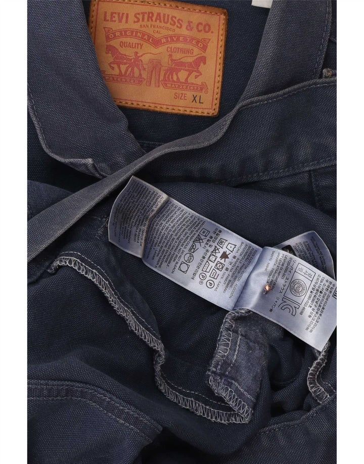 Levi's Denimjakke til mænd UK 42 XL Navyblå bomuld