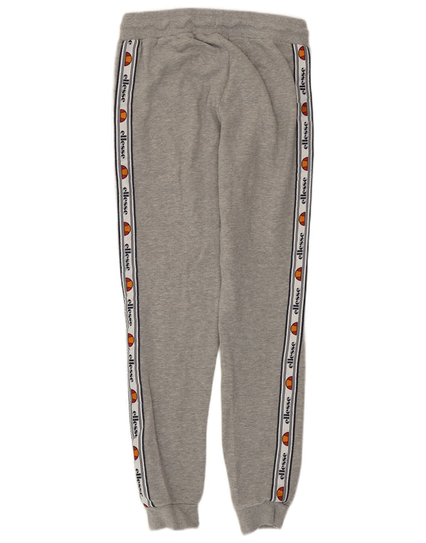 Ellesse Womens Graphic Tracksuit Trousers Joggers UK 6 XS Grey Colourblock