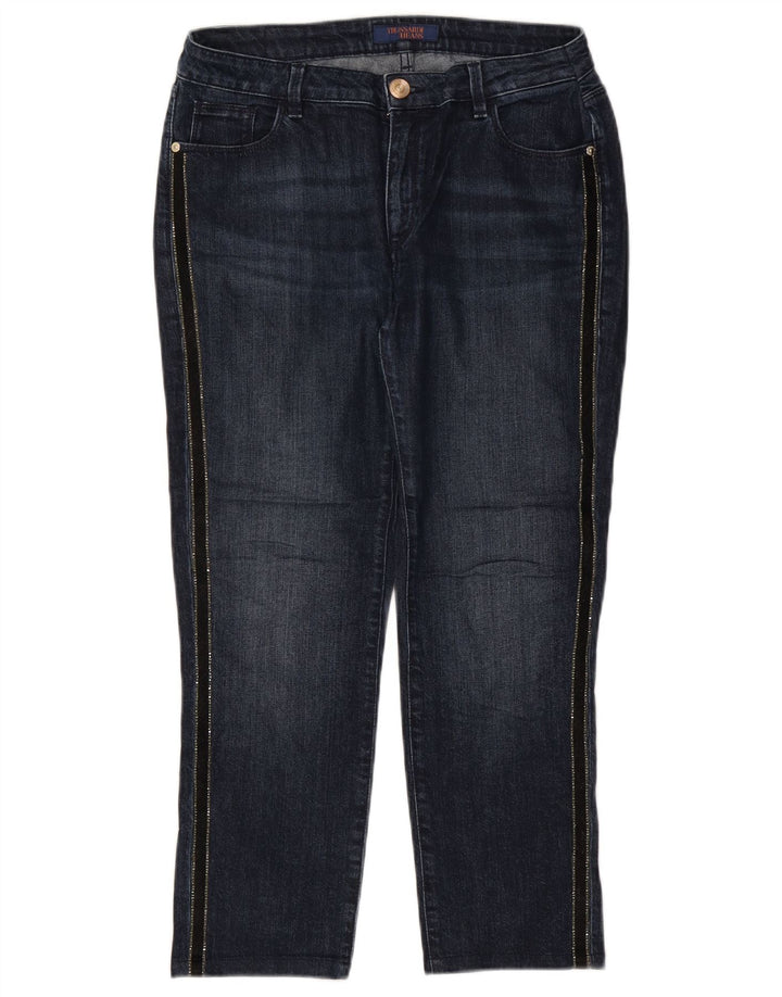 TRUSSARDI Kvinder Cropped Jeans W30 L24 Marineblå Bomuld