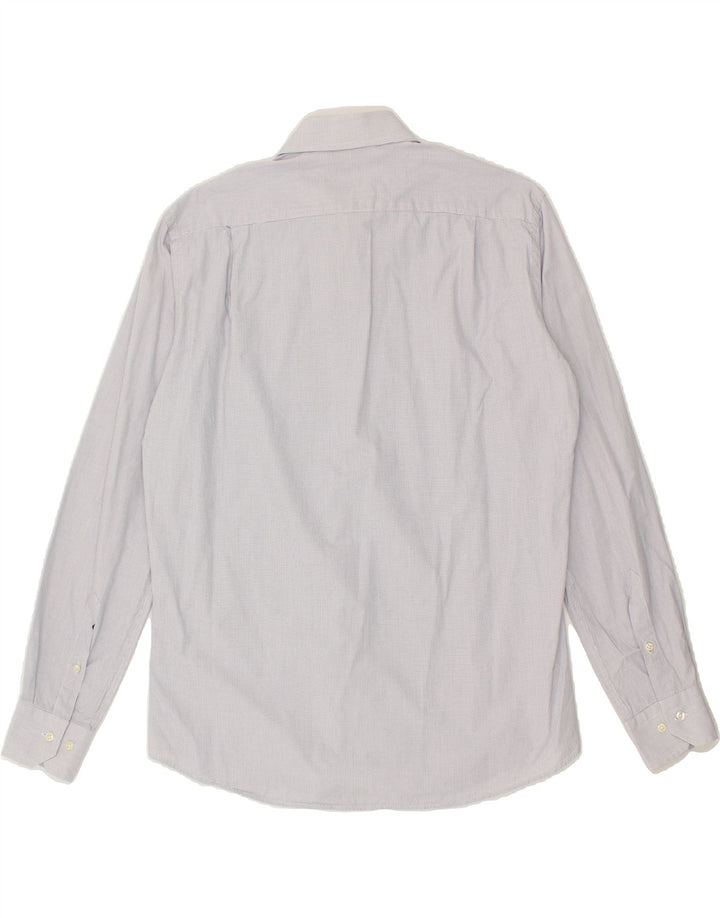 LOTTO Mens Shirt Large Blue Houndstooth Cotton Vintage Lotto and Second-Hand Lotto from Messina Hembry 