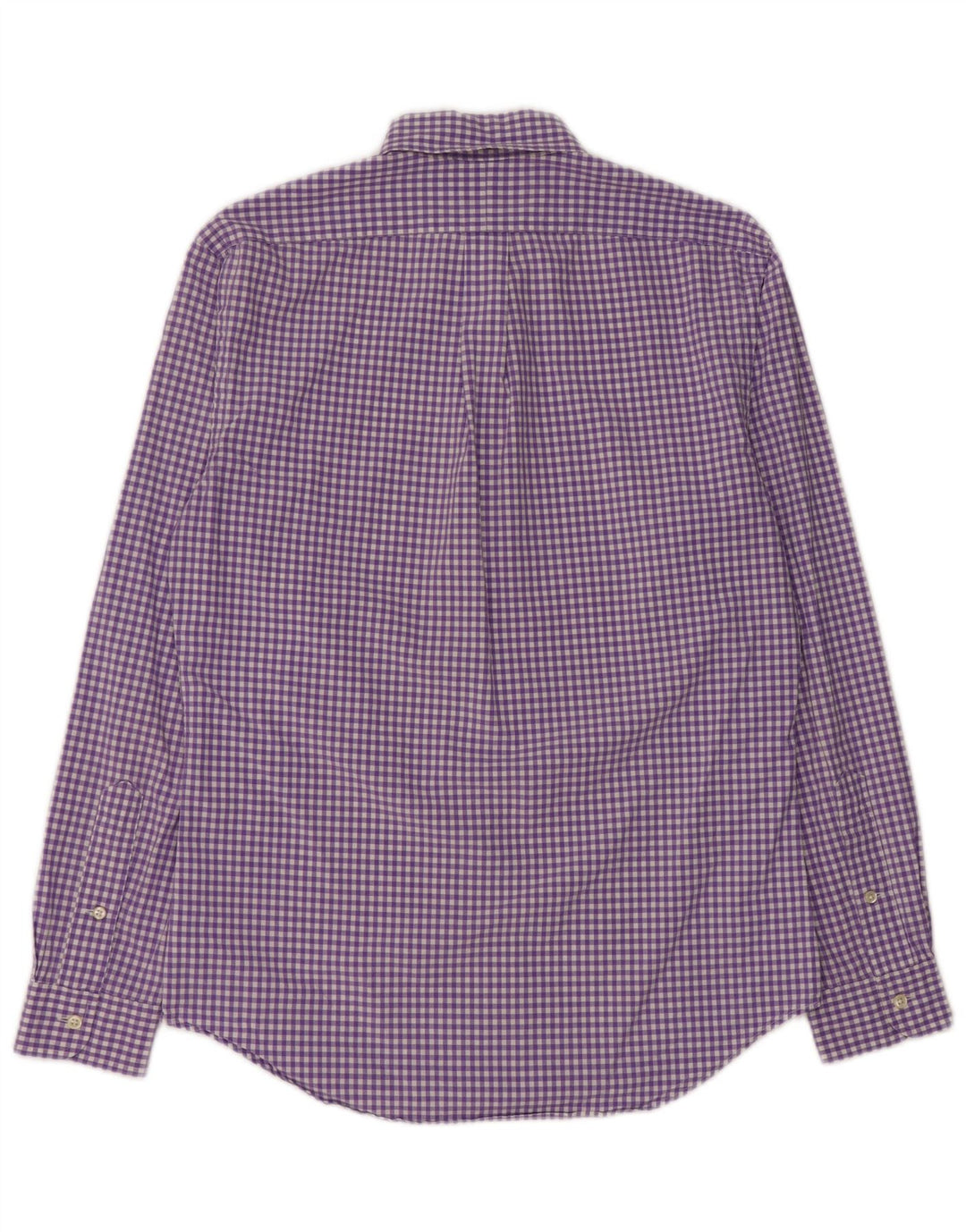 Ralph Lauren Mens Slim Fit Shirt Medium Purple Gingham Cotton