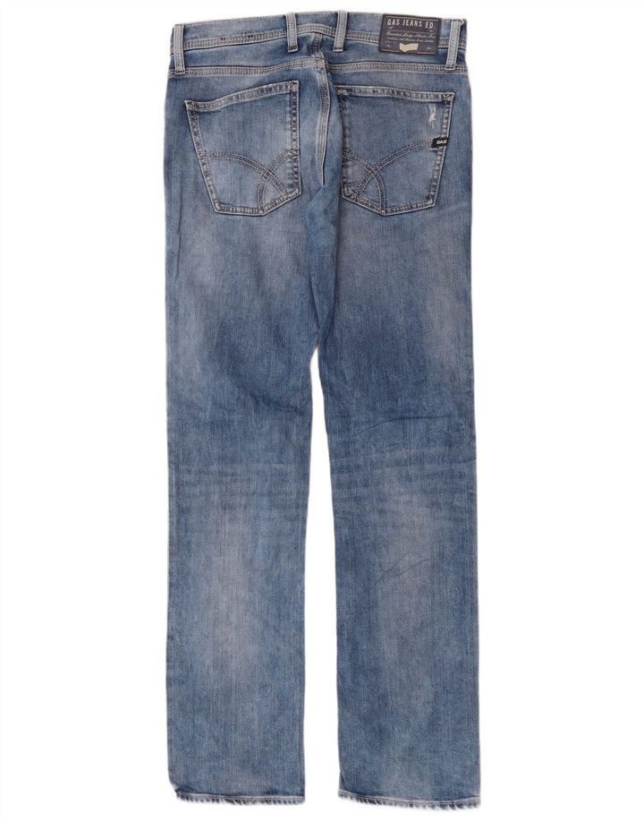 Gas Straight Jeans til kvinder W30 L34 Blå Bomuld