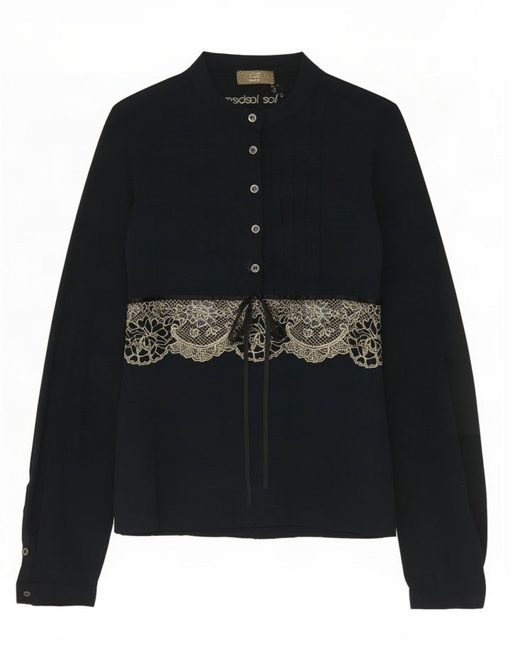 Iceberg Dame Skjorte Bluse IT 42 Lille Sort Modal