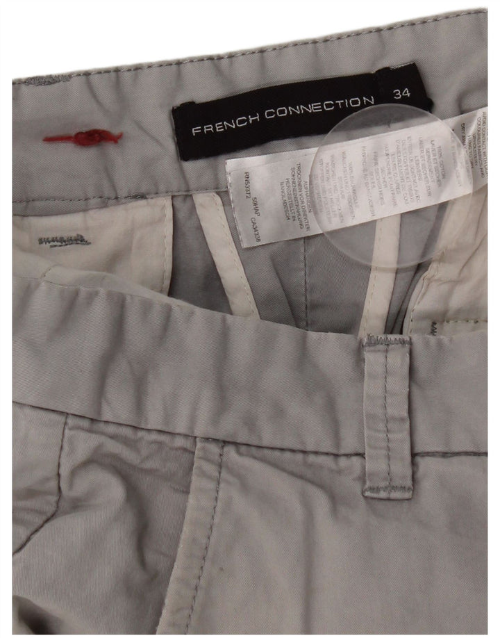 French Connection Herre Chino Shorts W34 Large Grå Bomuld