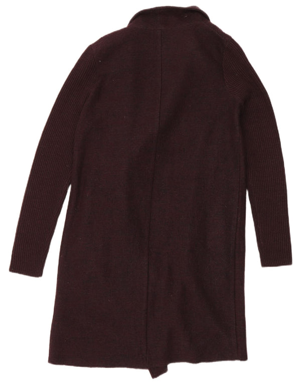 Phase Eight Womens Longline Oversized Cardigan Sweater UK 8 Small Burgundy